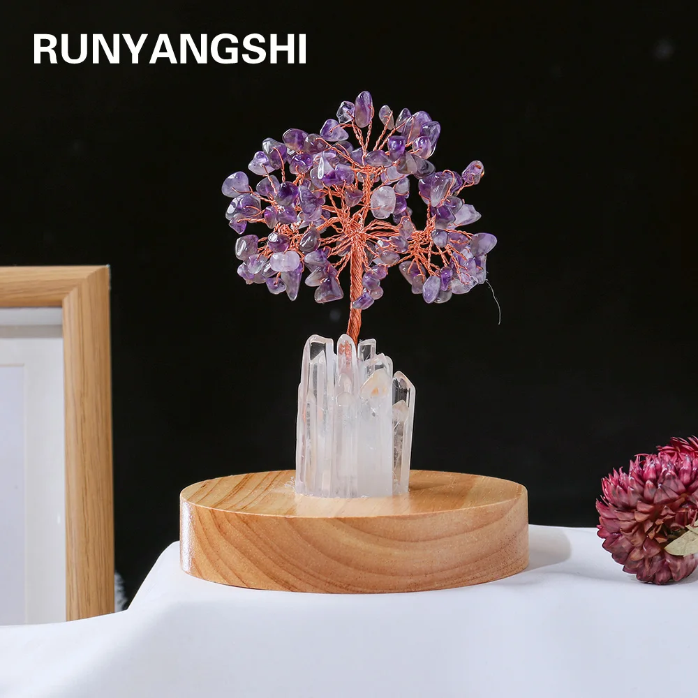 

Natural Rose quartz Crystal lamp Nightstand light Crystal gem making USB interface Health energy gem for gifts