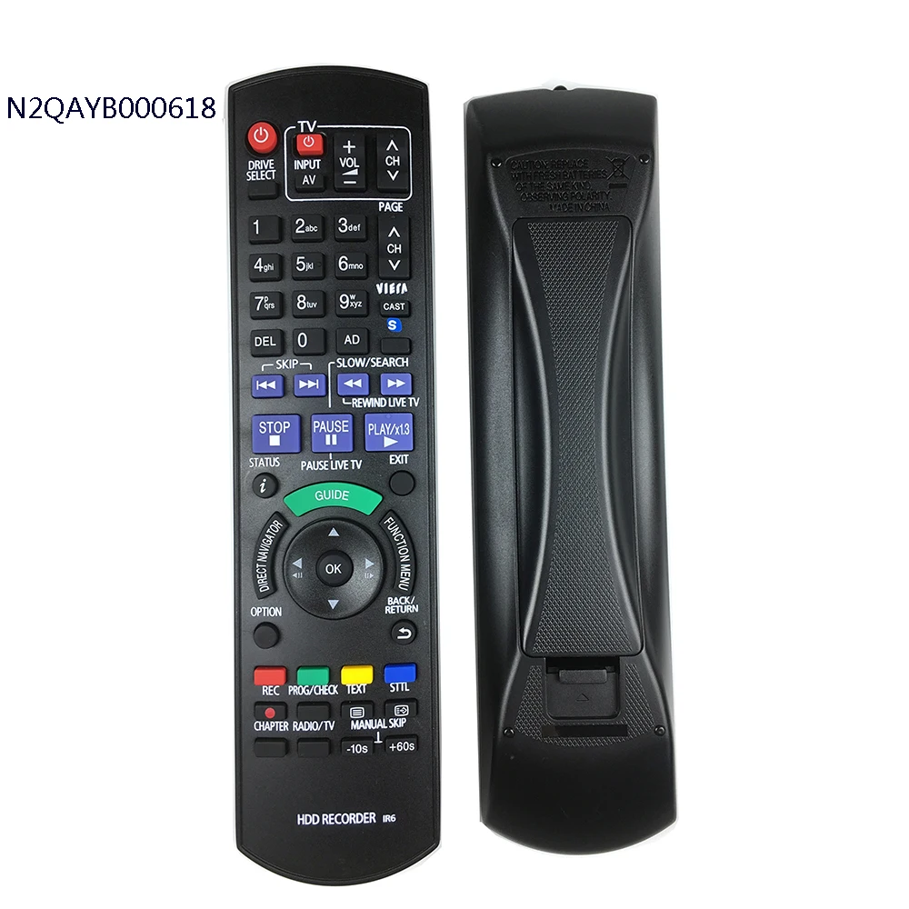 For Panasonic N2QAYB000618 Genuine HDD DVD IR6  Recorder Remote Control DMR-HW100 DMR-HW100EBK  DMR-HW200 DMR-HW120 DMR-HW220