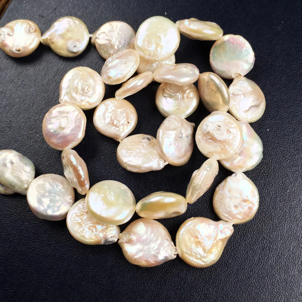 Natural Freshwater Pearl Beading Round shape Isolation Punch Loose Beads For jewelry making DIY Necklace Bracelet Accessories