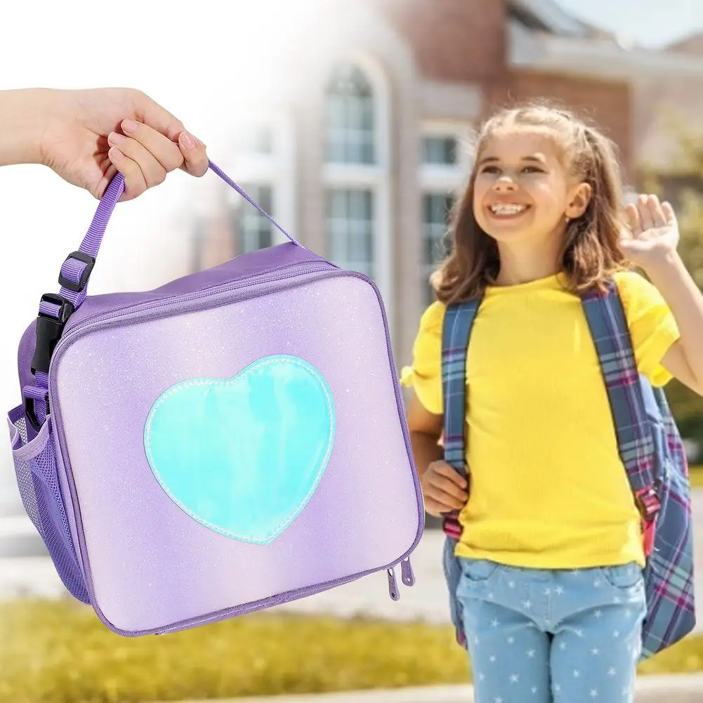 Borsa termica portatile impacco di ghiaccio scatola da pranzo pacchetto isolante borsa termica per Picnic isolata borsa per donna ragazza bambini bambini