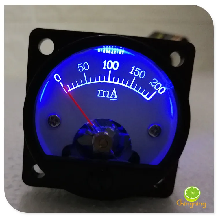 SO-45 200mA Ammeter with Backlight, Tube Amplifier Meter Head, Audio Accessories, Cathode Current Measurement Pointer Type