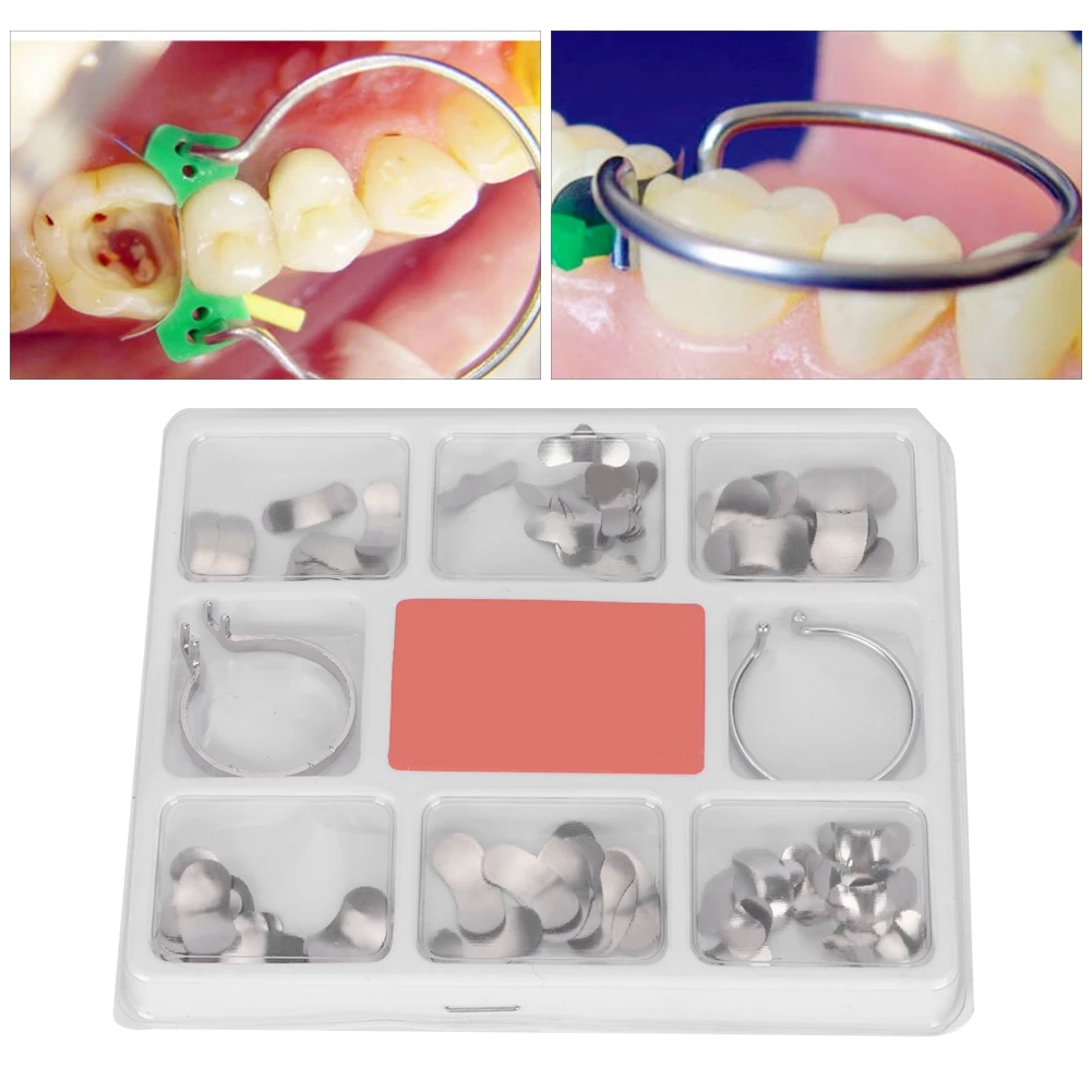 Dental Metal Sectional Mold Teeth Filling Full Kit for Teeth Replacement