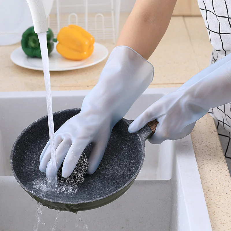 Jelly-colored Daisy Waterproof Household Gloves Dishwashing Gloves Household Laundry Cleaning Gloves Vegetable Washing Gloves