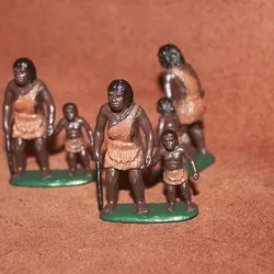 미니어처 모델 원시적 인 애니메이션 그림 원래 원시인 남자 아이 Powhatan 헌터 전사 장식 액션 그림 입상 완구