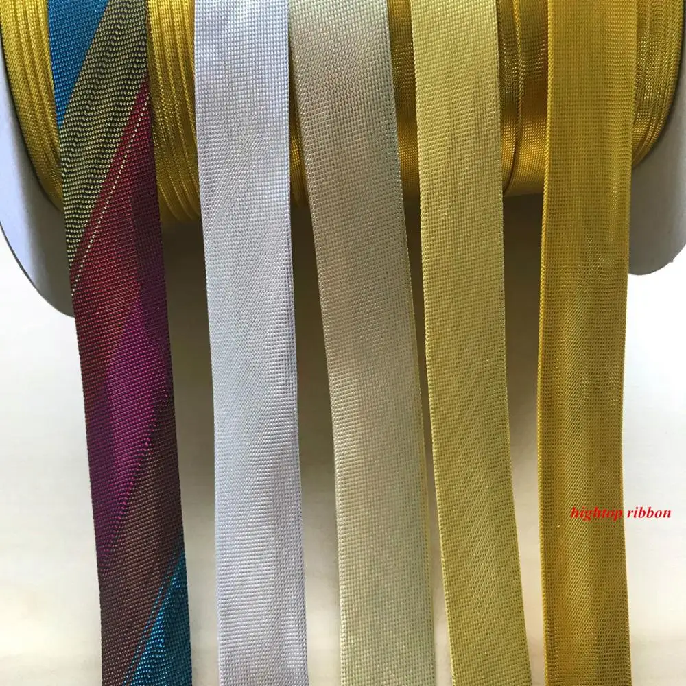 15mm width Folded Metallic Gold  Silver Satin Bias Tape Bias Binding For DIY Garment Sewing And Trimming