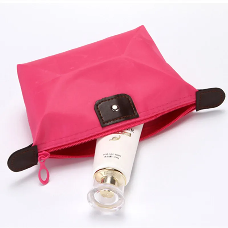 2024 New Portable Cosmetic Bag Dumpling Storage Bag Mini Cute Toiletry Bag Outdoor Travel Nylon Waterproof Storage Bag