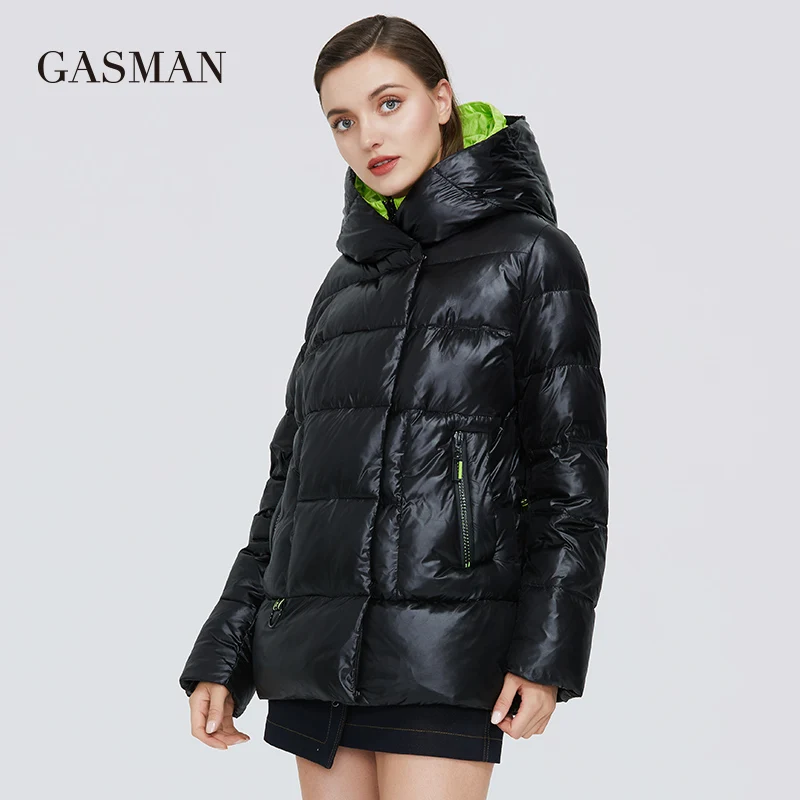 GASMAN 2022 Women\'s winter jacket hooded down parka Women\'s coat zipper warm outwear Female fashion thick puffer jacket new 072