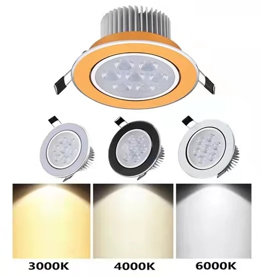 

Dimmable Led downlight light Ceiling Spot Light 9w 12w 15w 21w ac110-230V ceiling recessed Lights Indoor Lighting