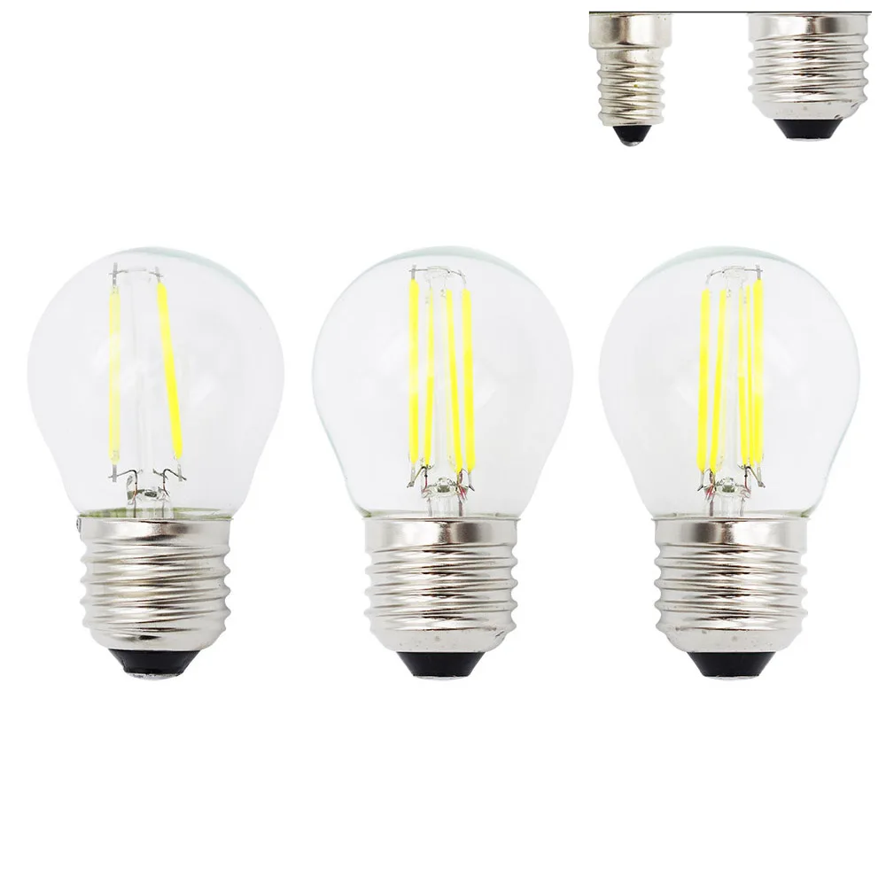 LED Bombillas Light E27 Edison Glass Lamp G45 Led Filament Bulb E14 4W 8W 12W Antique Retro Vintage Led Bulb 220V