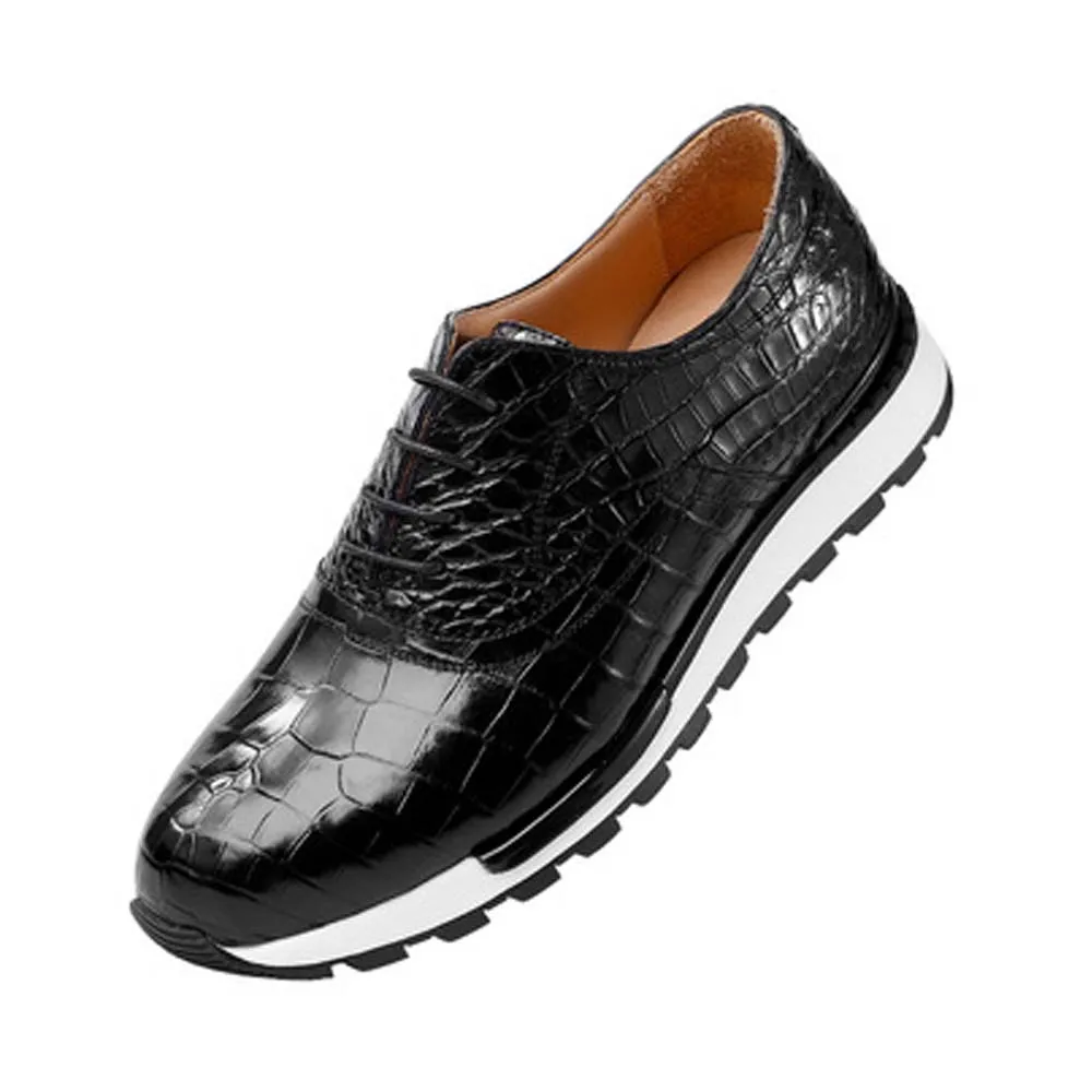 xipijiang Men shoes  crocodile leather business  Casual shoes  wear-resisting  breathable  men Leather shoes men crocodile shoes