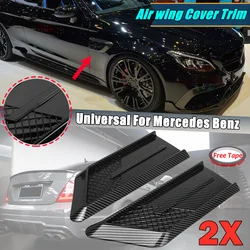 Universal Car Side Fender Air Outlet Vent Cover Decoration Sticker B-Style For Mercedes Benz W212 W211 W176 W205 W202 W204 AMG