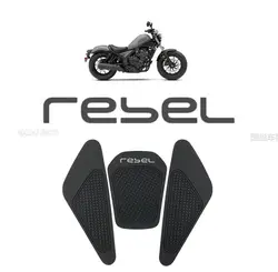 Retro Cafe Racer For Honda Rebel 300Rebel 500 CMX 2017 -2024 tank Rubber Sticker Protector Sheath Knee Tank pad Grip Decal
