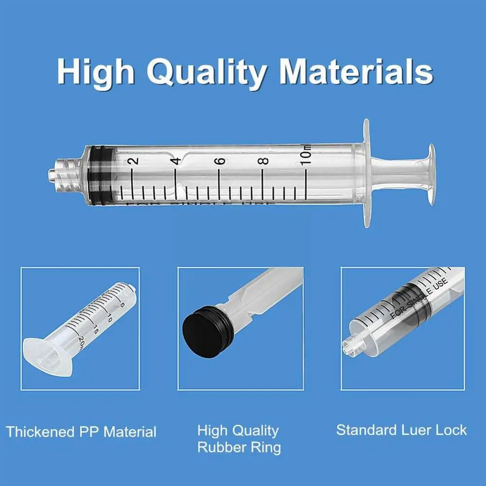 Disposable Plastic Veterinary Syringe With Needles For Pet Farm Animal Cat Dog Pig Cattle Sheep Horses 1ml 2.5ml 5ml 10/20/30ml