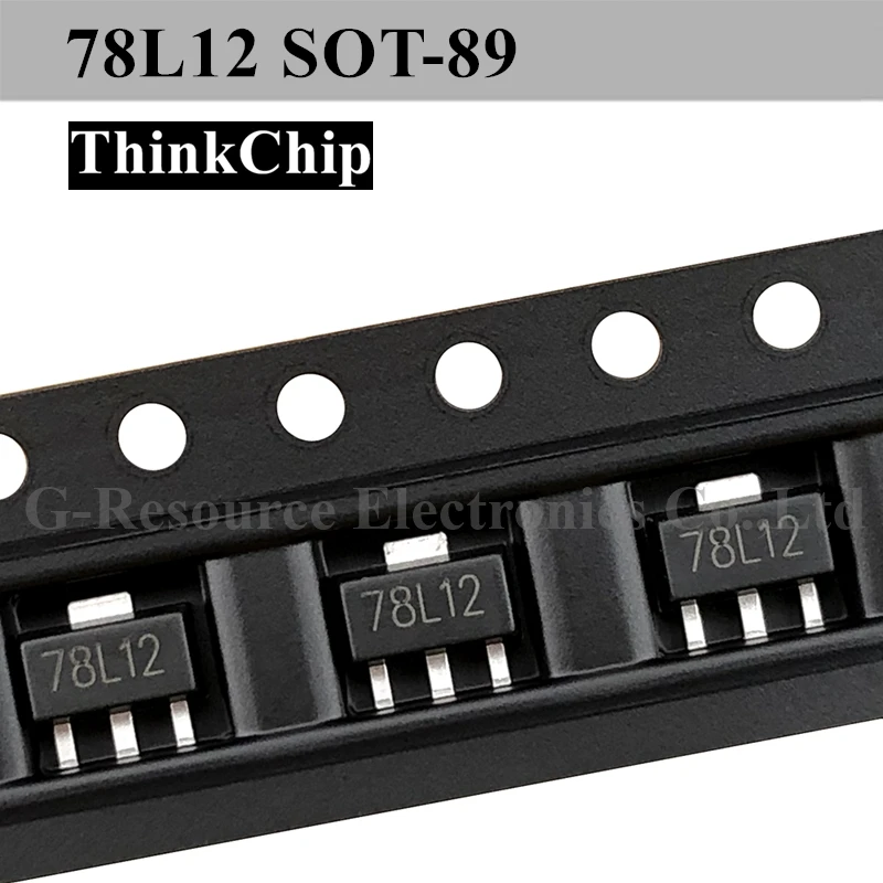 (100Pcs) 78L12 Sot-89 CJ78L12 Smd Drie-Terminal Voltage Regulator Transistor