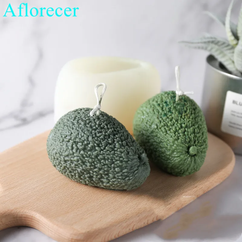 Avocado Silicone Candle Molds DIY Fruit Cake Molds Soap Molds Silicone Rubber Crafts molds