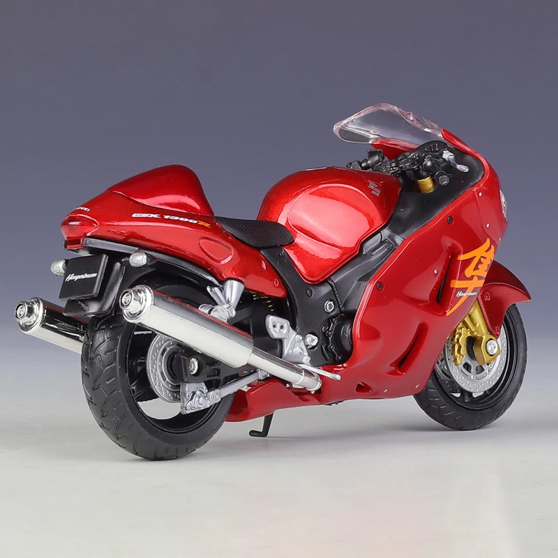 Welly 1:18 SUZUKI Hayabusa GSX1300R Motorcycle Models Alloy Model Motor Bike Miniature Race Toy For Gift Collection