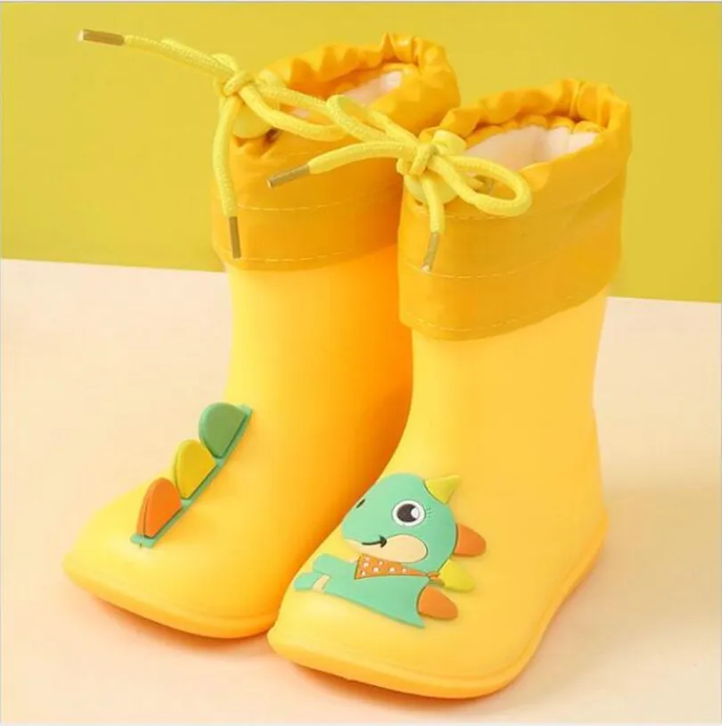 Newest Girl Rainboots Classic Waterproof Children\'s Shoes Kids Rain Boots Pvc Rubber Boots Kids Baby Water Shoes Boy Rain Boots