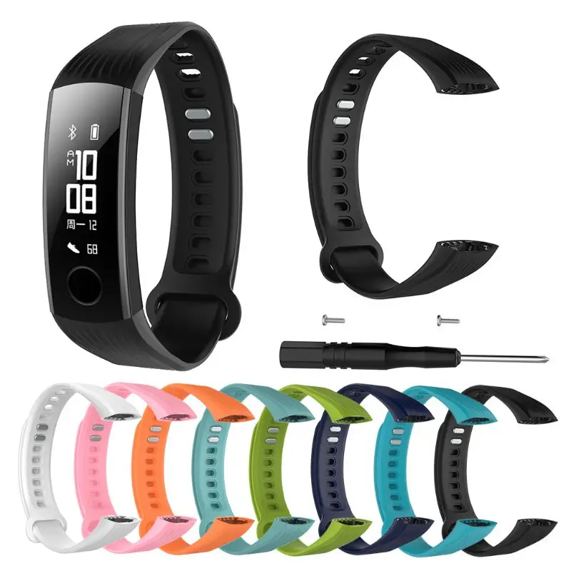 H052 Sports Silicone Bracelet Strap Wristband For Huawei Honor 3 Smart Watch Band