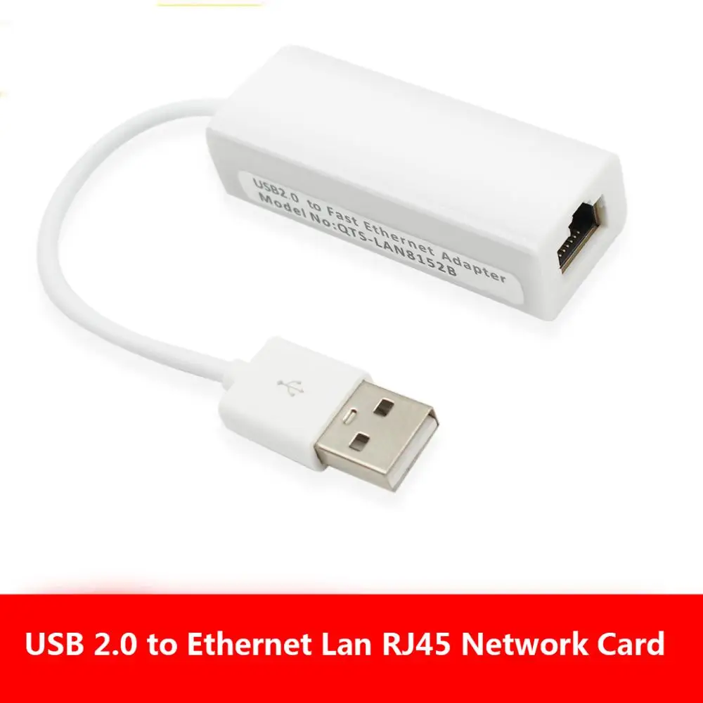 

USB Ethernet Adapter USB 2.0 To RJ45 Lan Network Card For XiaoMi Box For Mac OS Tablet LapPC Switch Ethernet USB 100mbs