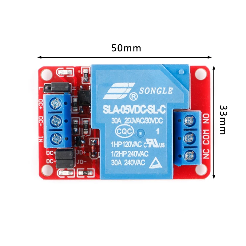 DC 5V 12V 24V 30A High Power 1 Channel Relay Module With Optocoupler Isolation H/L Level Triger for Arduino Relays