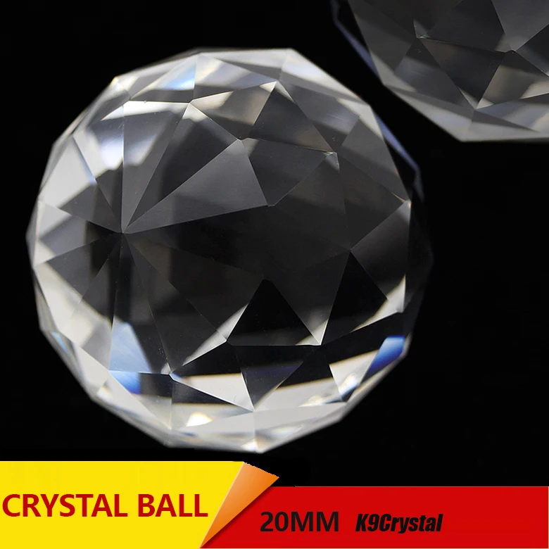 

20pcs/lot 20mm Glass crystals for chandeliers faceted hanging ball crystal drops for chandelier parts for home decoration