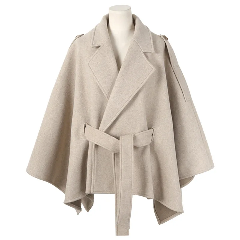 Delle donne di Inverno Poncho Femme Nero Del Cappotto Del Capo S-6XL Più Il Formato Mantello Poncho e Mantelle Poncho Feminino Inverno Del Capo