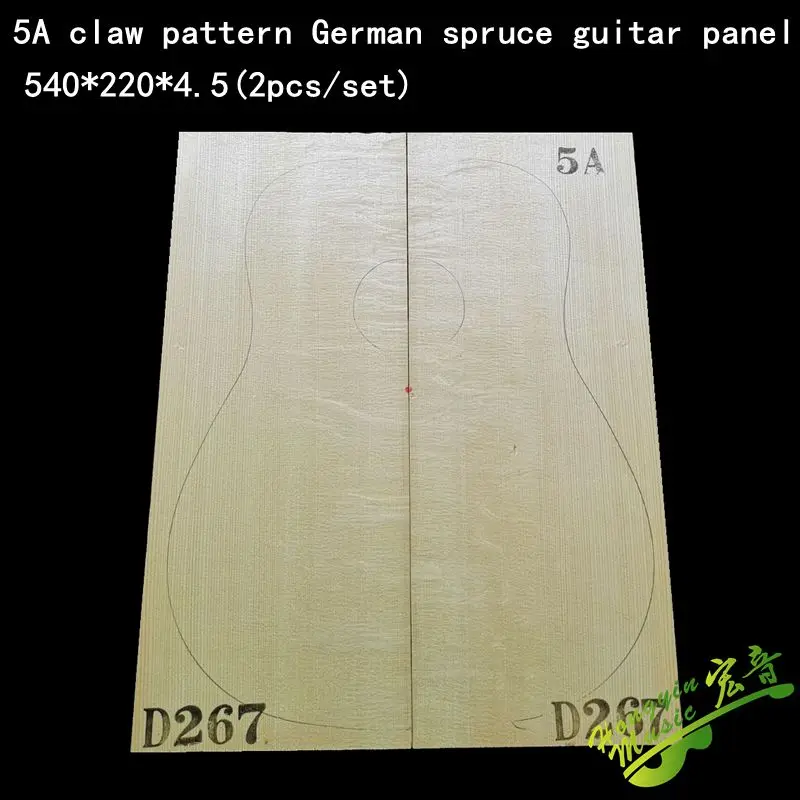 5A claw pattern German spruce veneer guitar panel bear claw pattern deshan cedar alpine spruce guitar production