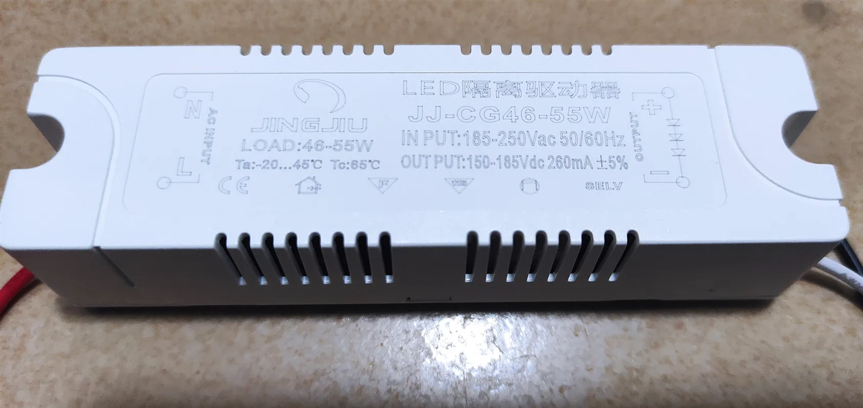 Xianqi Jingjiu LED Isolated Drive Power Constant Current IC Ballast JJ-CG46-55W