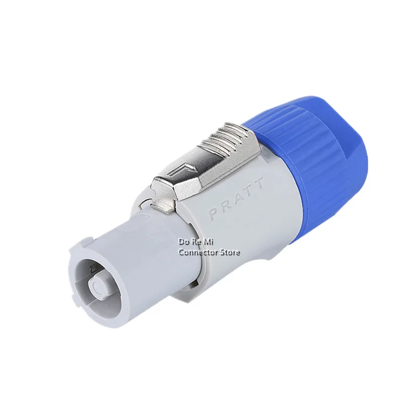 Stage Licht Stekker Led Scherm Blauw/Wit 3 Pin Ac Powercon Connector Male Plug NAC3FCA NAC3FCB Plug 20A/250V