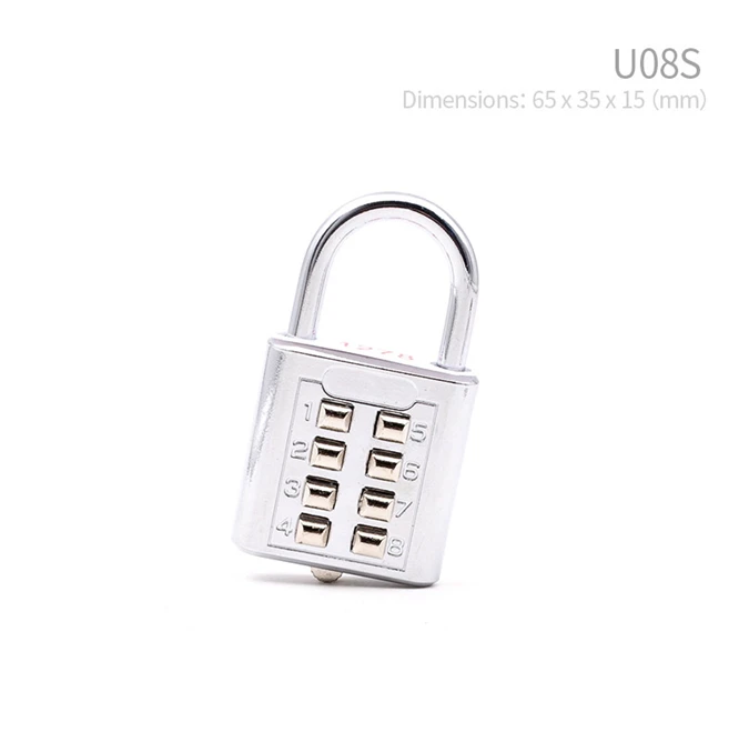 100PCS 8 Digit Combination Number Lock Blind Lock Padlock Luggage Zipper Bag Backpack Handbag Suitcase Drawer durable Locks