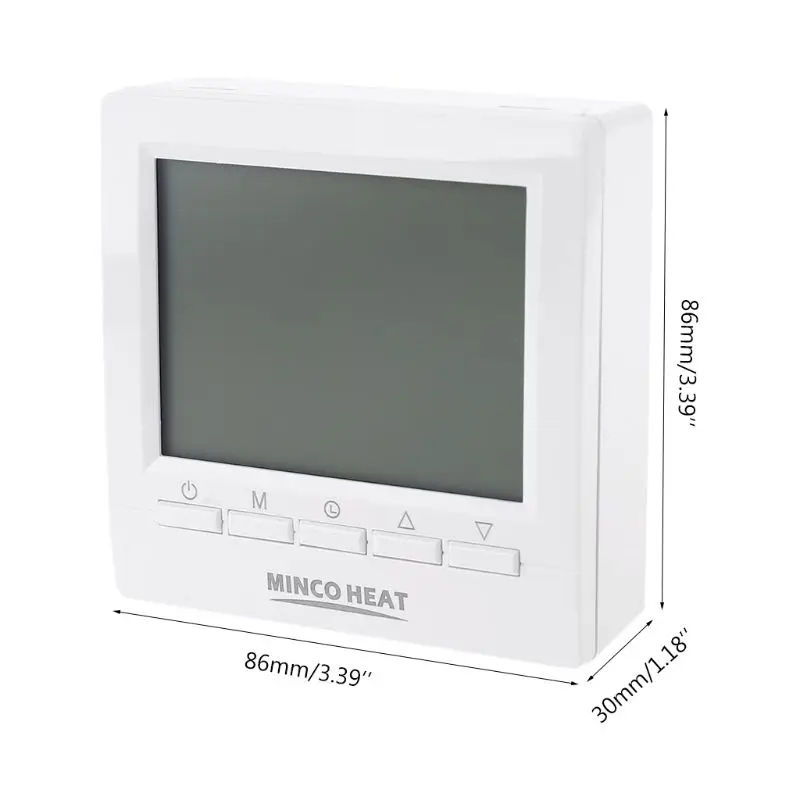 LCD Gas Boiler Thermostat 3A Weekly Programmable Room Heating Temperature Controller 86x86mm ME83L Drop Ship