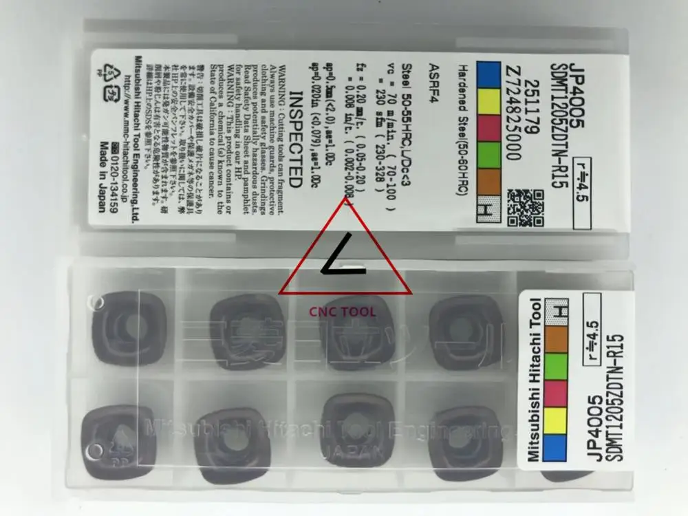 

SDMT 1205 ZDTN-R15 JP4005 10pcs Hitachi high cutting performance CNC indexable inserts