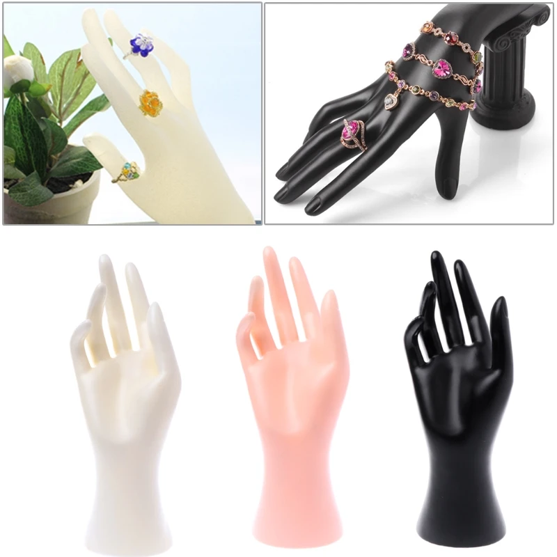 Mannequin Hand Finger Glove Ring Watch Bracelet Bangle Jewelry Display Stand Holder Plastic Support