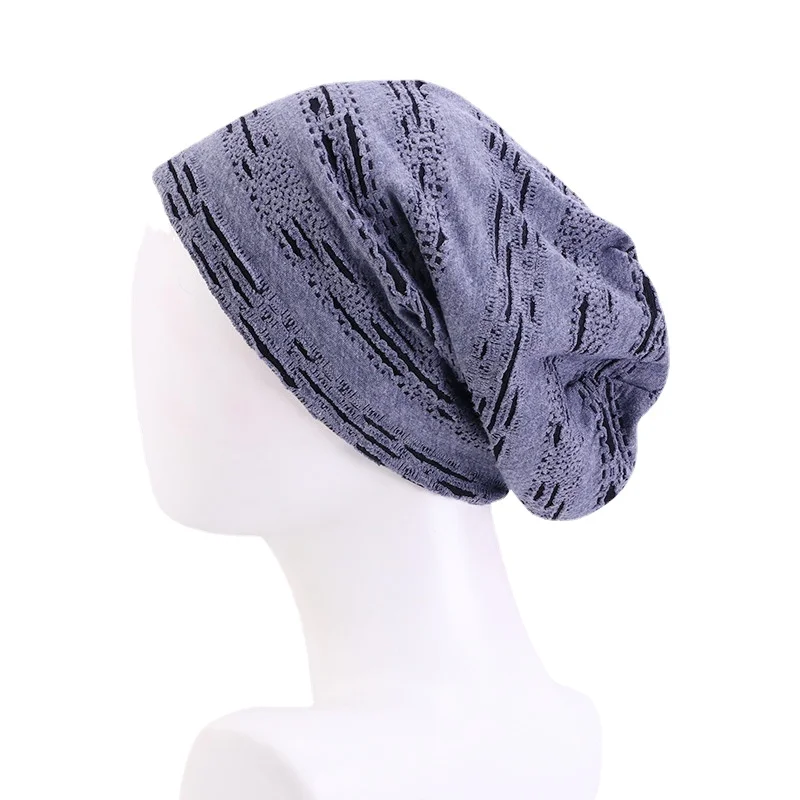 Double Fabric Hats Spring Autumn Skullies & Beanies For Adult Unisex Solid Hats