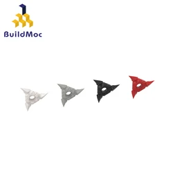 BuildMOC 614410 3.2mm hole Ninja Star For Building Blocks Parts DIY Construction Creative gift Toys