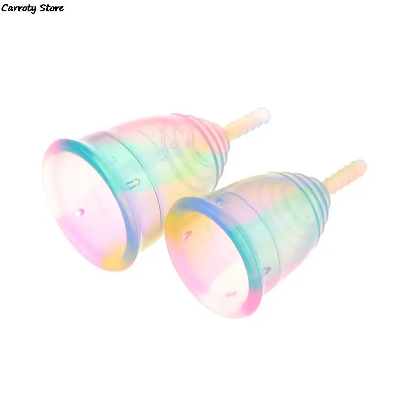 Hot Sale Colorful Women Cup Medical Grade Silicone Menstrual Cup Feminine Hygiene menstrual Lady Cup Health Care Period Cup