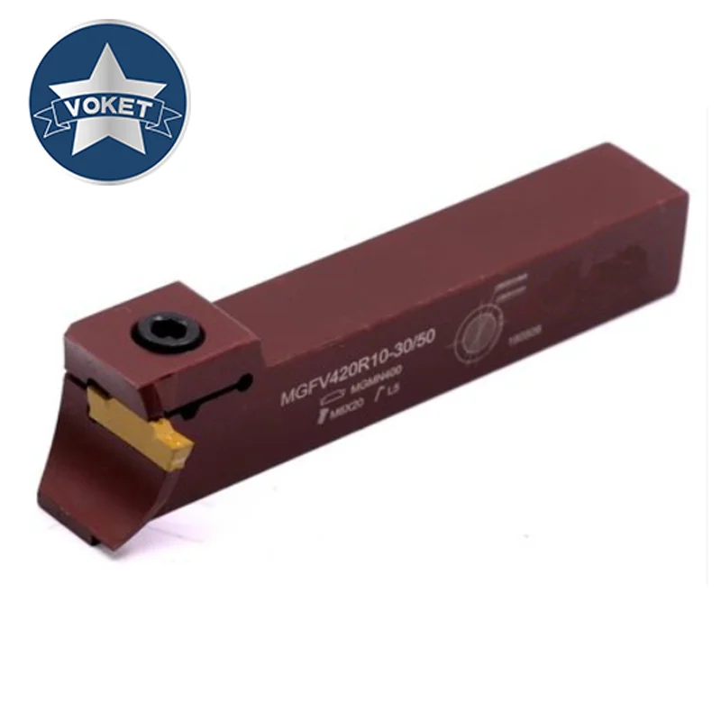 VOKET-شفرة MGMN ذات رأس مزدوج لمخرطة CNC ، شريط أدوات ، 7 أشكال ، MGFV 320 425 325 420 R10 R15
