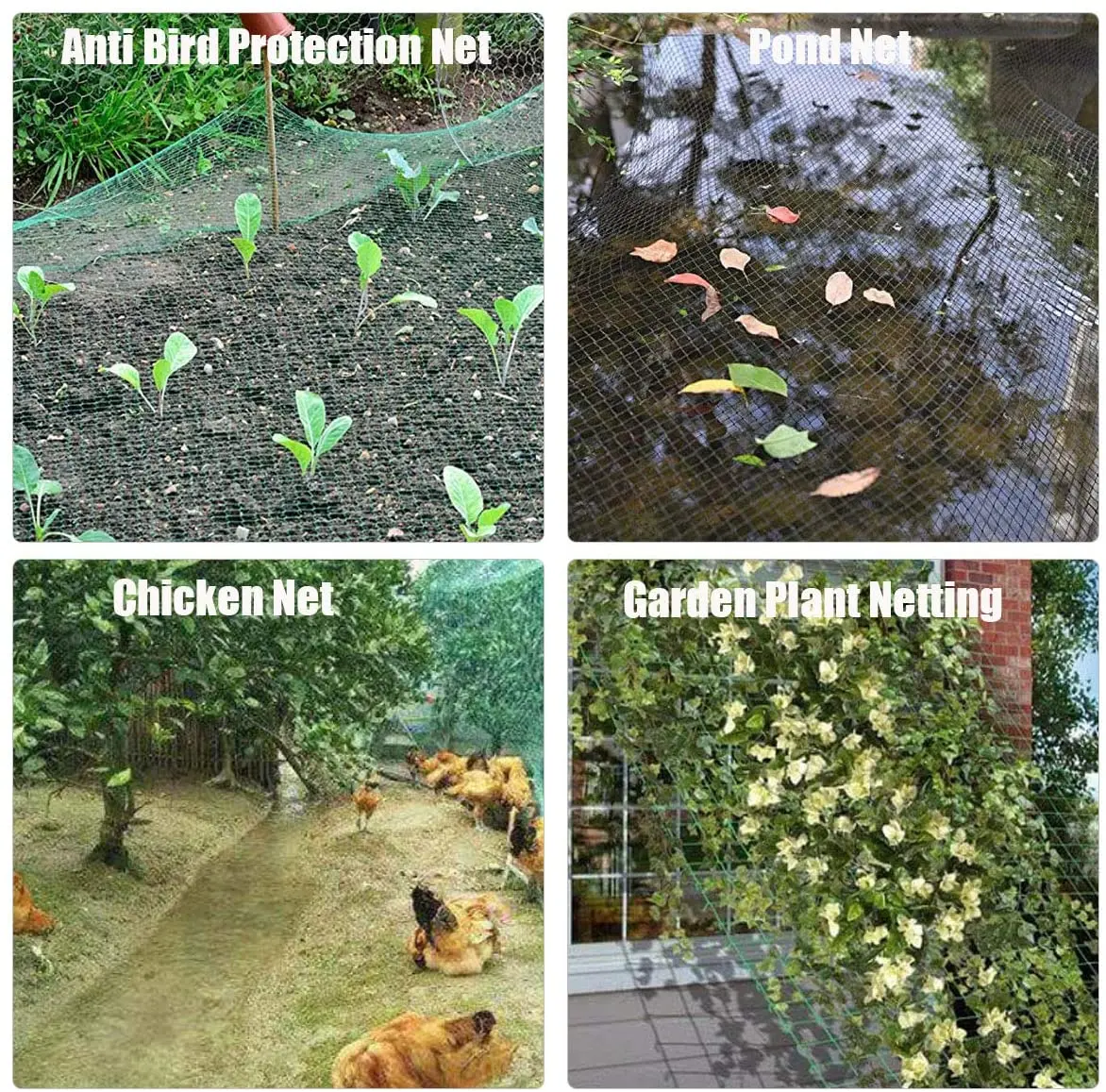Filet de protection contre les oiseaux et les cultures de jardin, solide, maille de clôture, Anti oiseaux, cerf, chat, chien, poulet, filet de