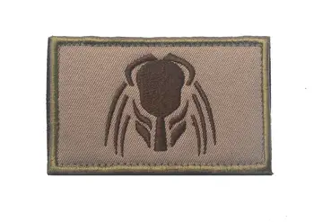 刺繡異形電影阿諾德鐵血戰士頭像臂章,帶魔鬼氈,戰術背心背包臂章 10 最佳銷售 外星人補丁 - №9