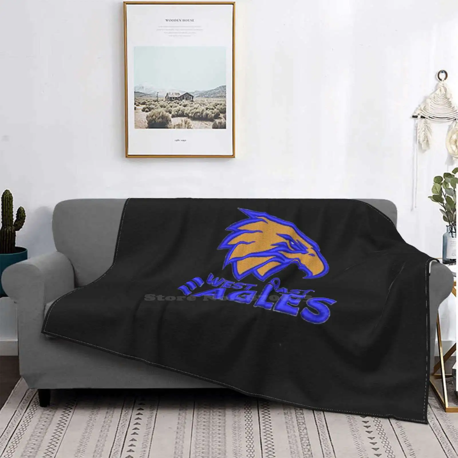 West Coast Afl Aussie Football New Arrival Fashion Leisure Flannel Blanket West Coast Australia Australian Afl Also Football