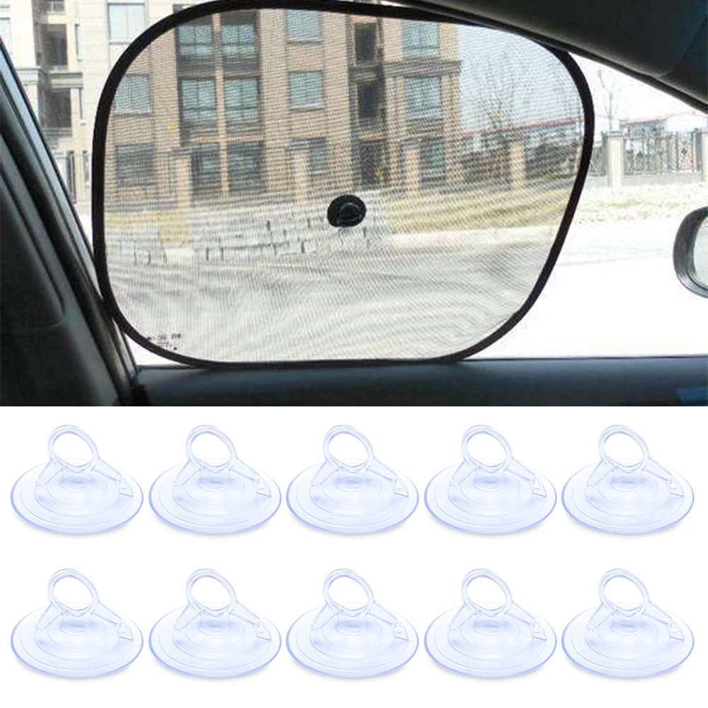 45mm 10 PCS Rubber Clear Suction Cup Sucker PVC Suction Cup Hook Suction Cup Car Sun Shade Suction Cup 35mm Black Suction Cup