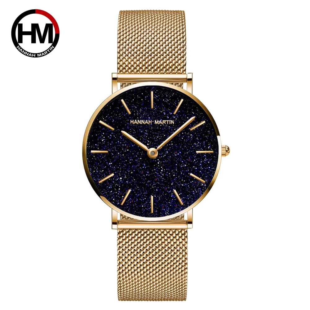 Vrouwen Horloges Nieuwe Flash Sterren Roestvrij Staal Rose Gold Mesh Unieke Eenvoudige Casual Quartz Waterdichte Horloges Klok Hot Koop