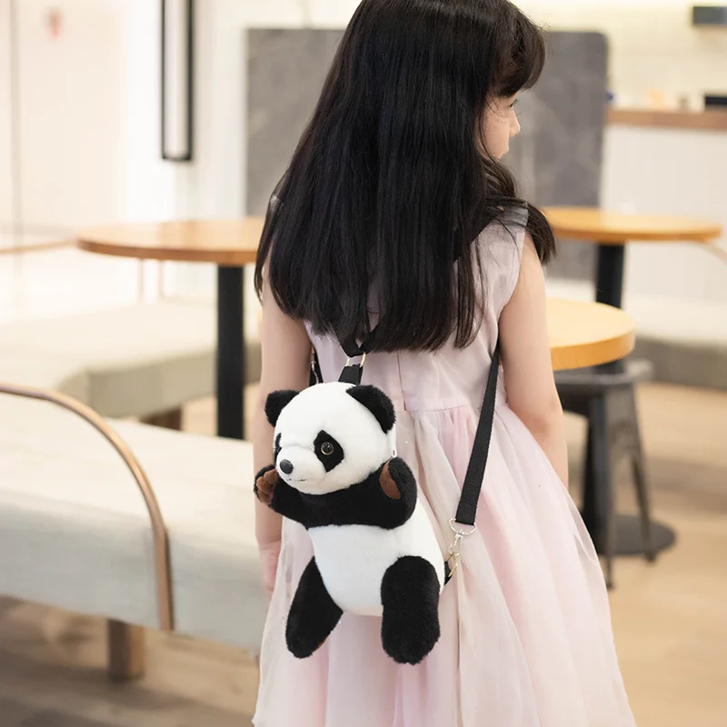 Mochila de hombro Kawaii con Panda, bolso cruzado, monedero, bolsas de mensajero, oso de peluche, juguete para niñas, novia, niños, regalo para niños