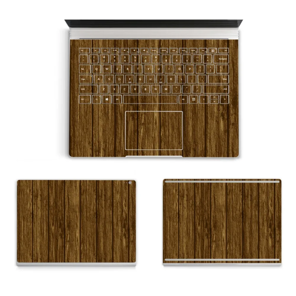 Wood grain series PVC Vinyl Decal Laptop Sticker for Microsoft Surface book 13.5 inch High Quality Decoration Case Skin Stickers