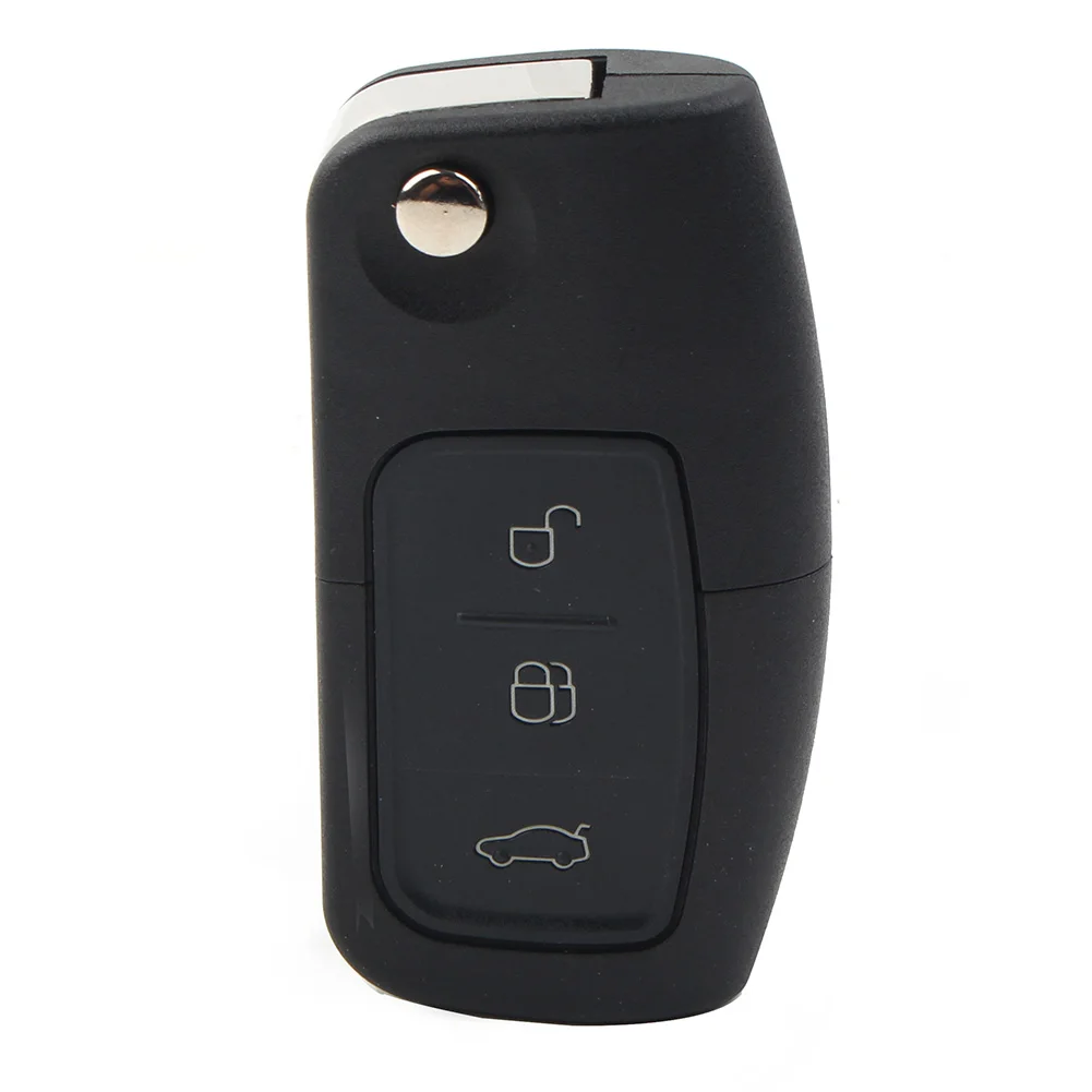 Télécommande de voiture pliable Flip Key Fob pour Ford Focus, coque Mondeo, remplacement du boîtier, Ecodehors Fi.C.