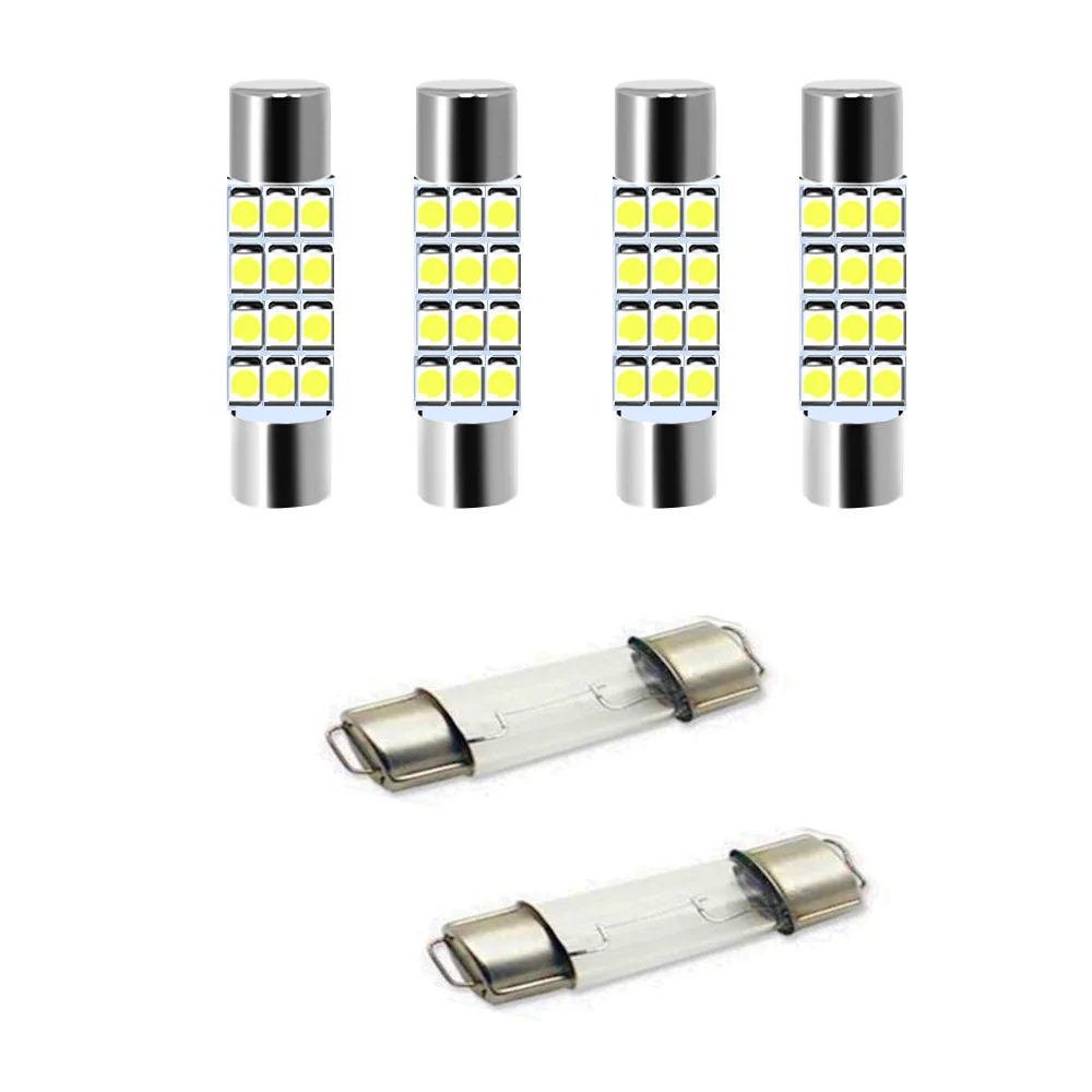 

4Pcs 578 579 211-2 212-2 214-2 LED BULB For Chevrolet Dodge Ford Edge Escape F-250 GMC Car Interior Map Dome Cargo Area Lights