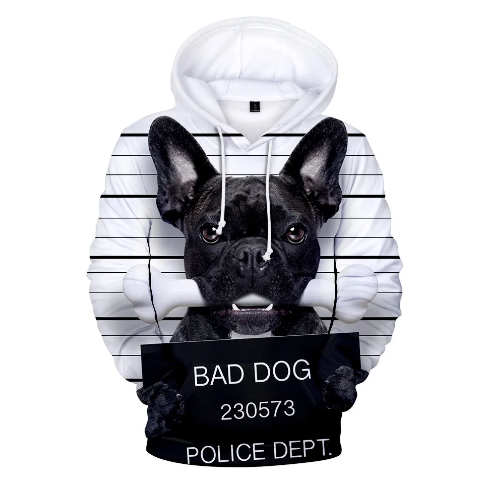 

Cute French Bulldog 3D Print Oversized Women/Men Hoodies Sweatshirts Streetwear Hip Hop Pullover Hooded Jacket Casual Sportswear