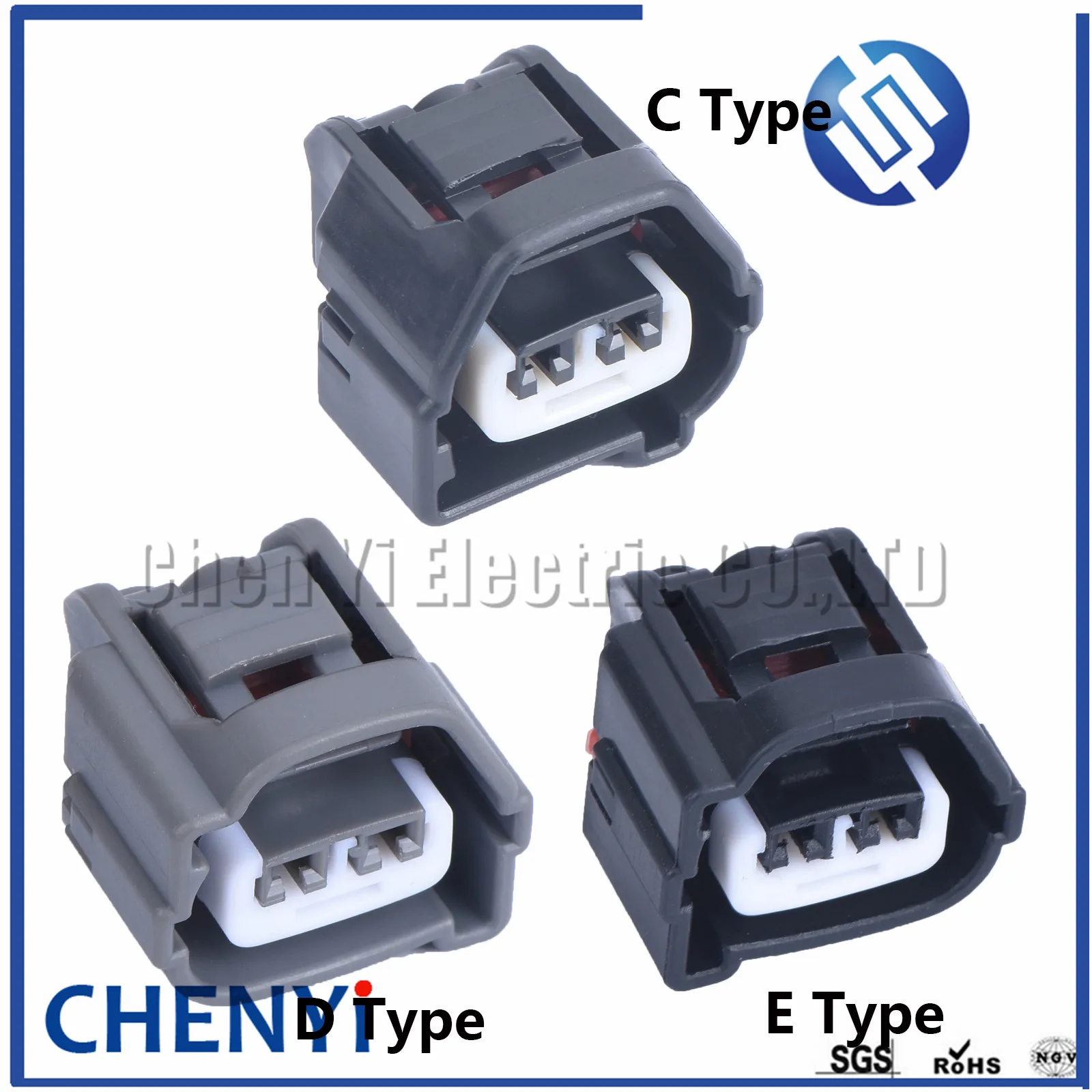 2sets 2Pin Toyota auto female waterproof sensor connector plastic wire harness housing plug 90980-10899 90980-10901 7283-7023-10