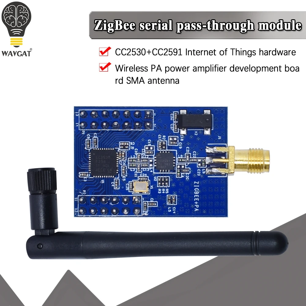 Konwersja ZigBee Port szeregowy TTL uart Bezprzewodowy moduł PA CC2530 + CC2591 Płytka rozwojowa wzmacniacza mocy Internet rzeczy