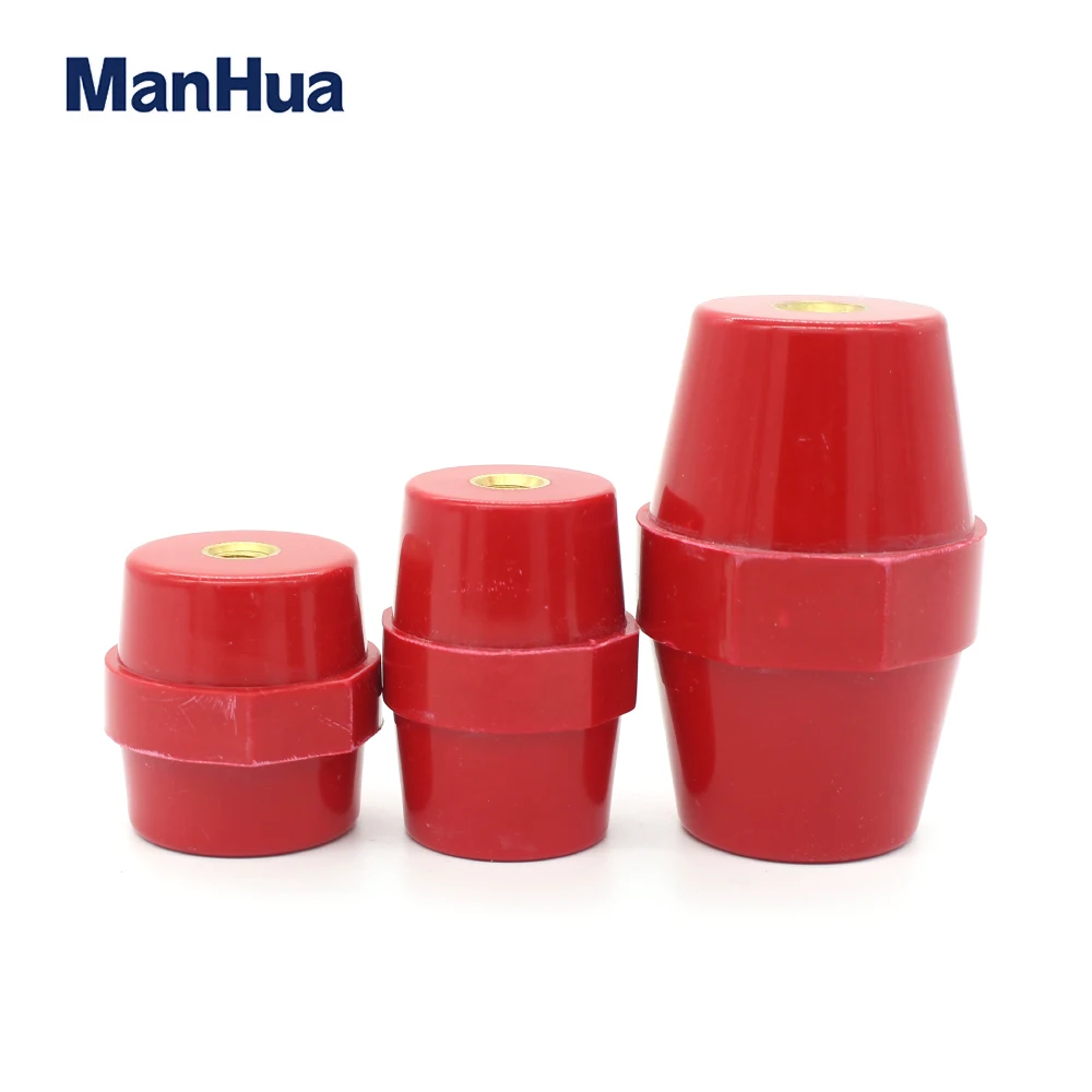 ManHua SM-40 Low Voltage Isolator Busbar Electrical Insulators Conical Busbar Blocks